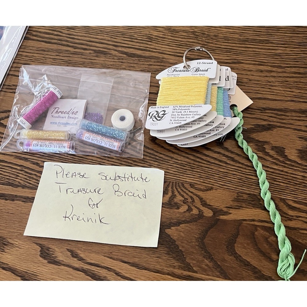 Threedles Egg-Cellent Trudy Biggs 2019 Kit Beads Threads Needs Pg 5-6 - Picture 5 of 6